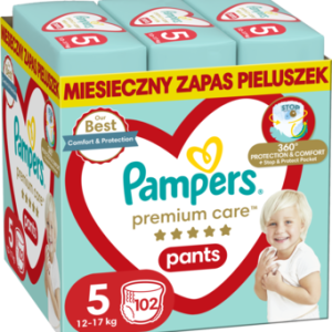 PAMPERS Premium Care pieluchomajtki 12 17kg rozmiar 5 102 szt