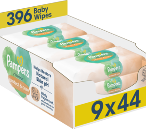 PAMPERS Harmonie Protect Care chusteczki nawilzane Nagietek 9x44 szt